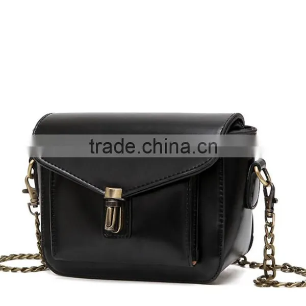 Zm50260b Fashion Women Bag New Style Simple pu Leather Small Lady Messenger Bag photo-4