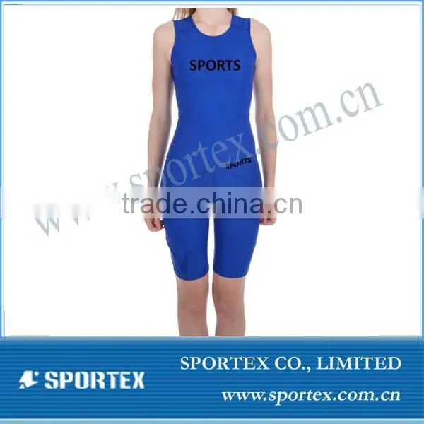 2015 Vintage Hot Selling Sportswear Bib Women's Navy Wrestling Singlet #MZ0527 photo-4