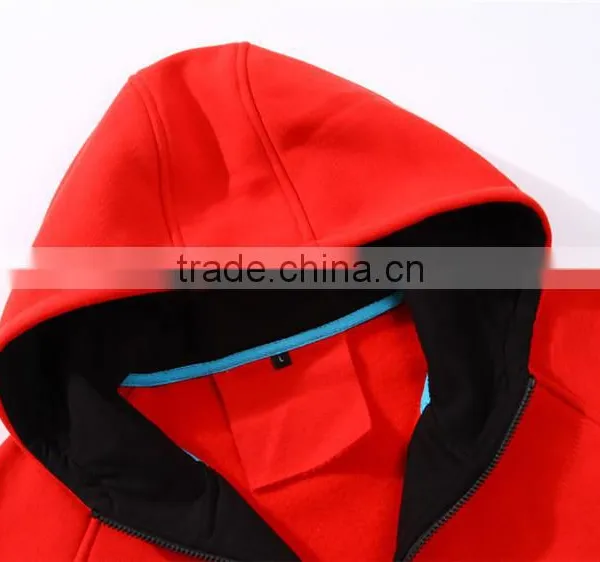 Wholesale High Quality Cotton Polyester Fleece Fashion Men Plain Zipper Gym Custom Hoodies photo-3