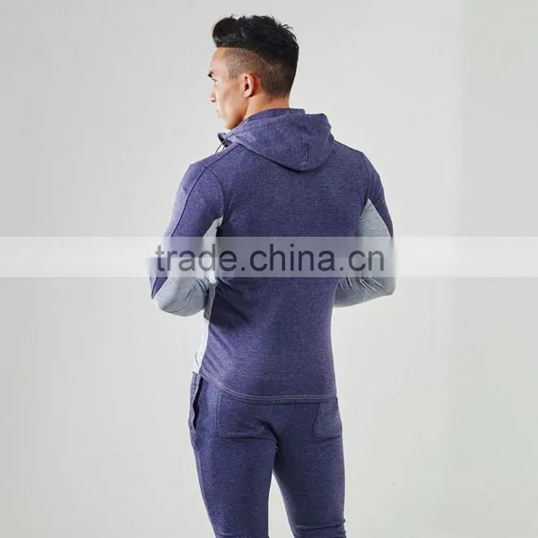 Mens Latest New Design Track Suit Sports Plain Jogging Long Coat Design Man Suit photo-3