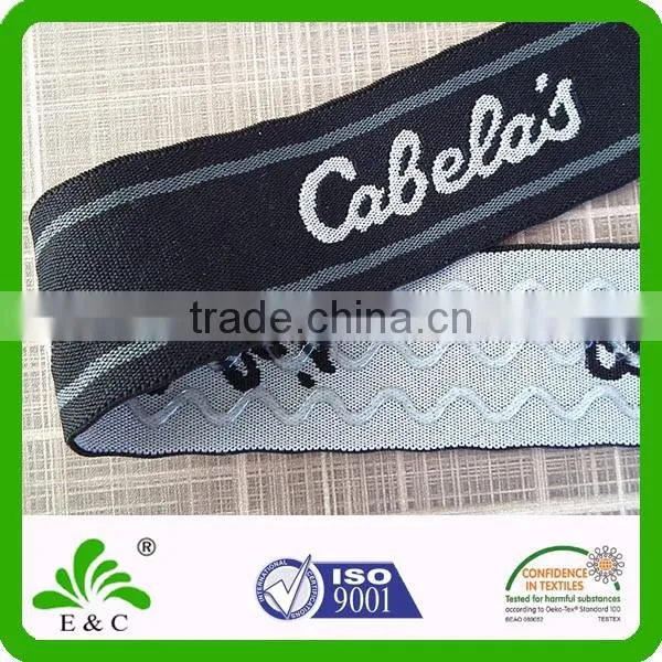 Oeko-tex100 Silicone Coated Back Non-slip Jacquard Elastic