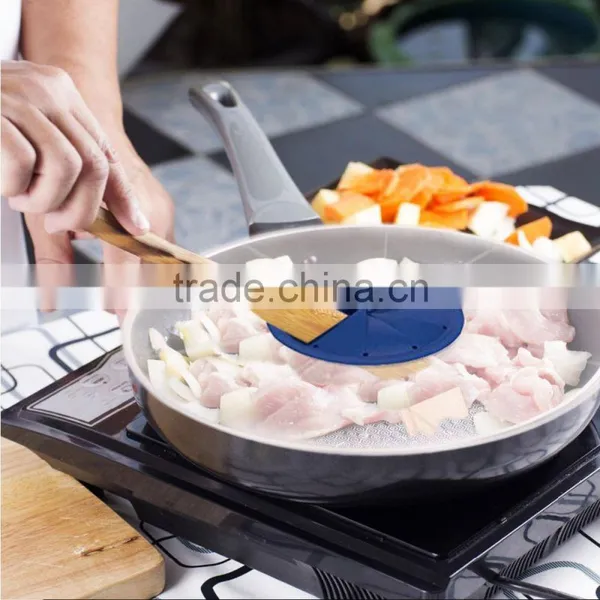 2017 NEW Silicone Splatter Screen Baking Mixing Bowl Guard Covers Pots Shields From Splatter Sprays Avoids Spill photo-5