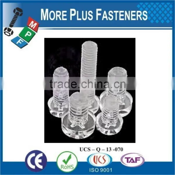 Made in Taiwan Transparent Nylon Plastic Screw photo-3
