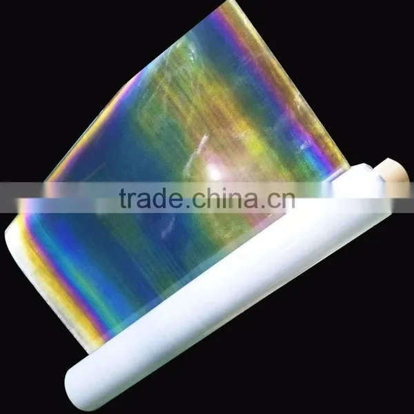 China Supplier Rainbow Reflective Heat Transfer Glitter Vinyl photo-3
