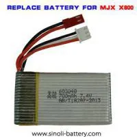 X600 6-axis Aircraft Lithium Battery Replacement 7.4v 700mAh JST 603048