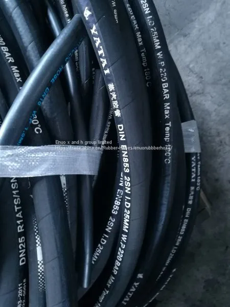 SAE Standard 100 R2 High Pressure Oil Resistant Hydraulic Hose photo-4