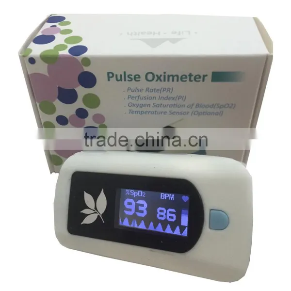 2017 Hot Sale LCD Display Finger Pulse Oximetet Perfusion Index Oxygen Saturation of Blood photo-2