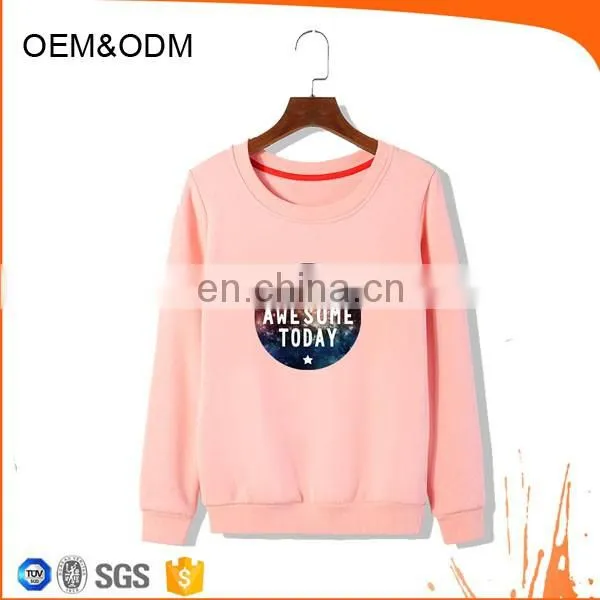 Pink Nylon Fashion Sweatshirt Digital Print Pullover photo-3