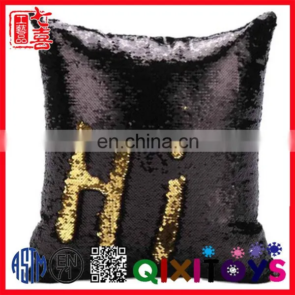 Fashion New DIY Two Tone Glitter Mermaid Sequins Throw Pillows photo-3