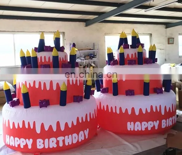 Hot Sale Customized Giant Inflatable Birthday Cake Model/inflatable Replica for Inflatable Advertising Hot s photo-2