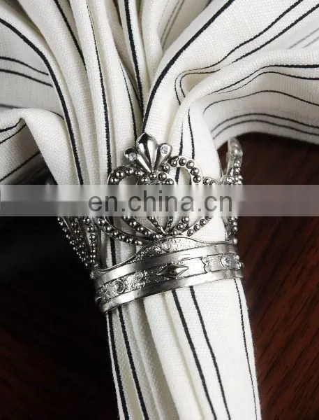 Crown Napkin Ring for Wedding Decoration
