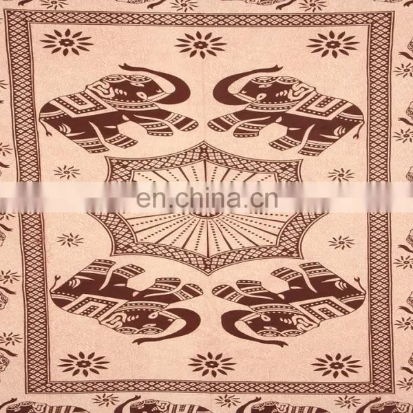 Royal King Elephant Bed Sheet Hippe Tapestry Bedspreads Wholesale Indian Tapestry photo-2