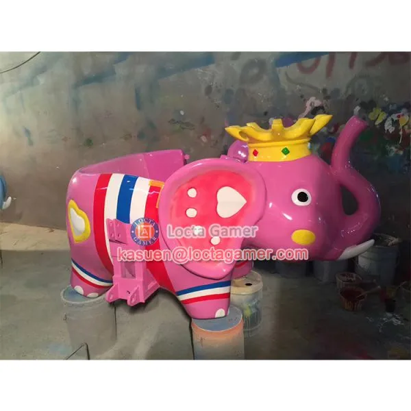 Zhongshan Amusement Playground Kids Rides for Sale Elephant King Rotating photo-3