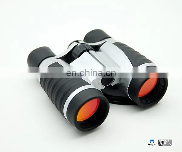 Ruby Colored UV Coated Optics Compact Binoculars With Protective Nylon Carrying Pouch