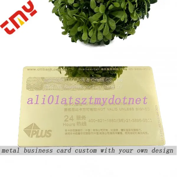Custom Printing Machines Business Card,Cheap Metal Gold Plated Gold Edge Business Cards photo-5