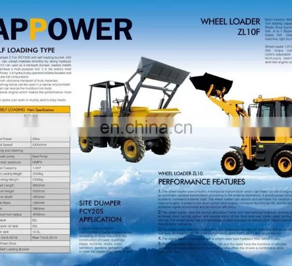 China Wheel Loader Price List ZL-10 Grove Mobile Crane photo-3