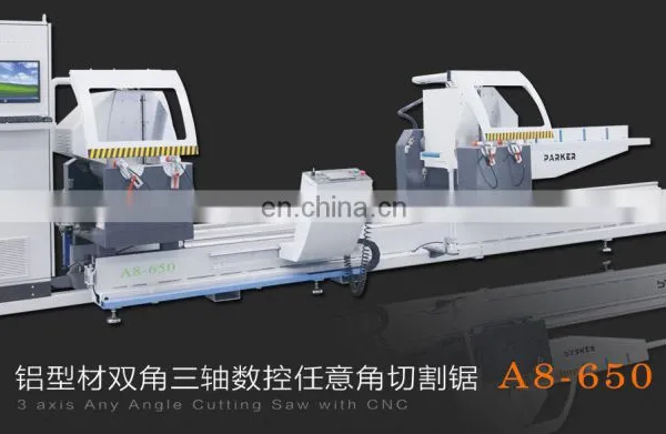 Aluminum Window Door Fabrication Machine 3 Axis Any Angle Cutting Saw With CNC A8-650/aluminum Window Making Machine photo-3