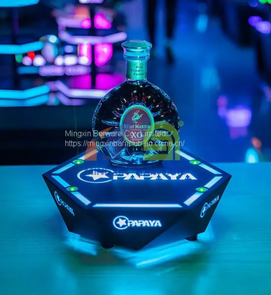 Hexagon One Bottle Champagne Bottle Glorifier LED Bottle Display for Nightclub photo-2