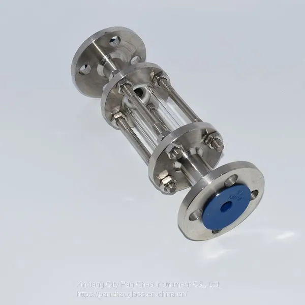 Butt weld glass tube vessel union sight glass fitting