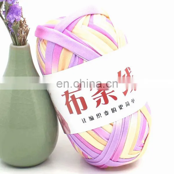 Wuge Fancy Crochet Yarn 100% Polyester t Shirt Yarn for Handbag Knitting photo-3