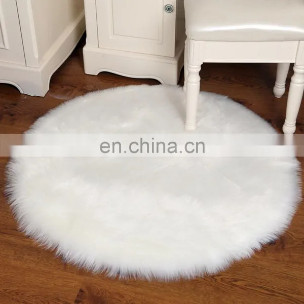 Round Artificial Fur Carpet for Household photo-3