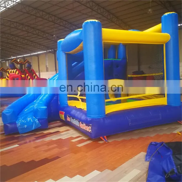 Hot Sale!!! Small Blue and Yellow Inflatable Bouncer With Slide for Kids photo-5