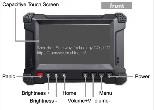 7 Inch Rugged Shockproof Intelligent Traffic Management Mobile Terminal for For Agriculture, Mining, Transportation GPS Navigator,Android Car Touch Display Agriculture Truck Navigation photo-3