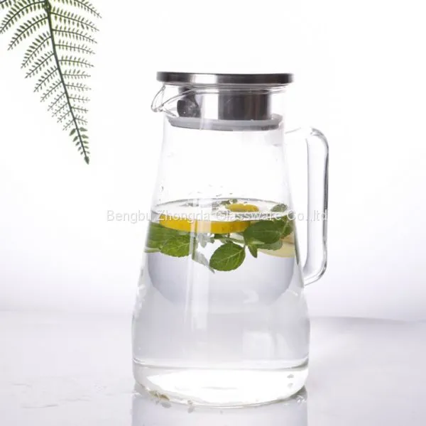 Glass Carafe Water Filter Pitcher Jug With Handle 1.4L photo-3
