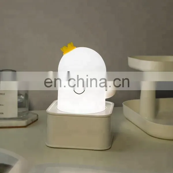 Creative Led Colorful Silicone Baby Light Cactus Sensor Pat Night Lamps for Bedroom photo-3