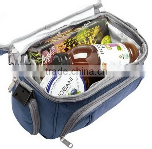 Hot Sale Protable Blue 6 Can Cooler Bag photo-4