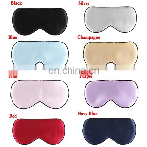 Factory Direct Sale Luxury 100% Silk Eyes Mask For Travel Eye Pouch Sleeping Eyemask With Custom Logo photo-2