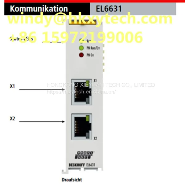 BECKHOFF EL6631 | EtherCAT Terminal, 2-port communication interface, PROFINET RT, controller With Good Price In Stock