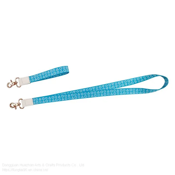 Color Mobile Phone Lanyard Jacquard Technology Logo Lanyard Metal Accessories