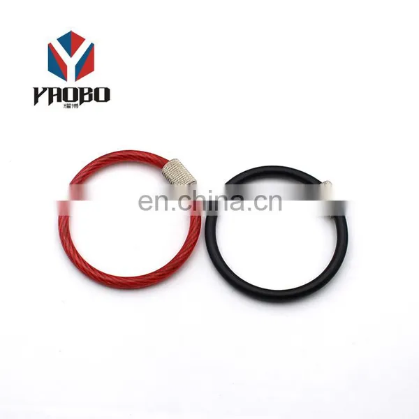 Good Material Personalized Wire Ring For Lots Of Keys Rings Clasps Stainless Steel Key Holder With Screw photo-2