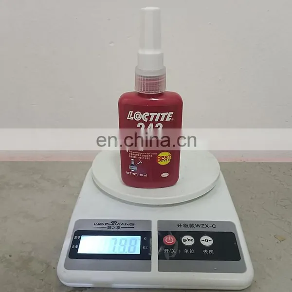 10ml 50ml 250ml Loctiter 243 Screw Glue Blue Medium Strength Thread Locker Oil Resistant Removable Anaerobic Glue photo-4