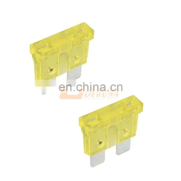 WEICHAI Engine Shacman F2000 L3000 M3000 F3000 X3000 X6000 Truck Spare Parts 81.25436.0067 Yellow Fuse (20A) photo-2