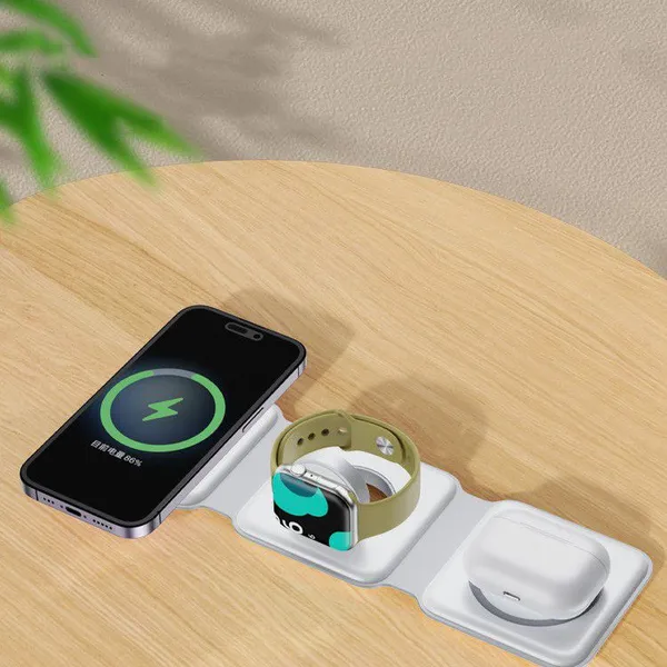 VINOP Flat Foldable Magsafe Wireless Fast Charger for All Kinds of Electronics