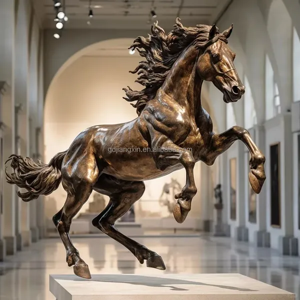 Handcrafted Bronze Horse Sculpture, Dynamic Equestrian Art, Luxurious Home Museum or Gallery, High-end Metal Handicrafts photo-2