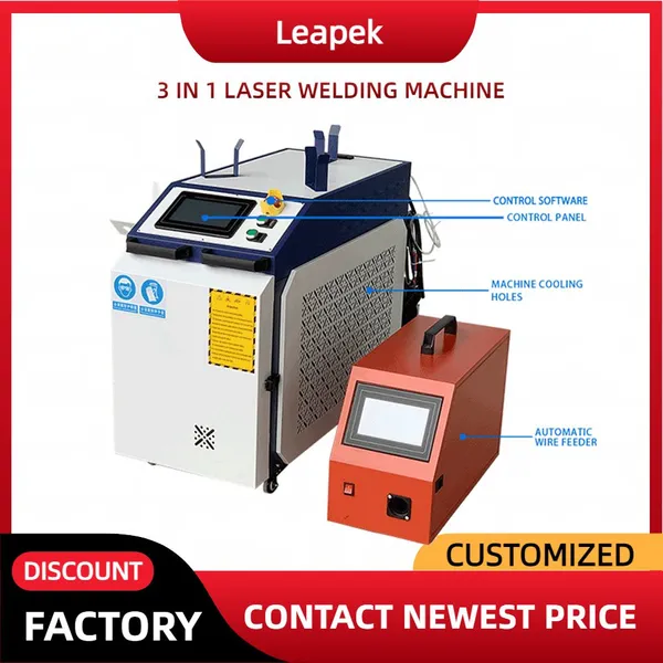 Fiber Laser Welder 1500w 2000w Portable 4 in 1 Laser Welder Handheld Laser Welding Cleaning Cutting Machine photo-3
