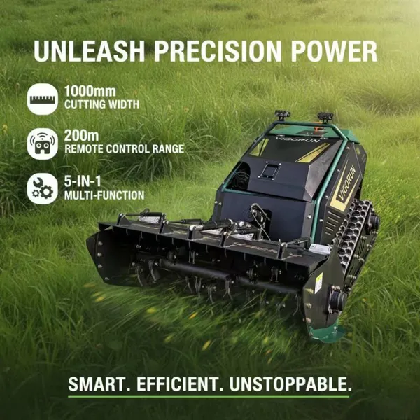 MTSK1000 RC Mowing Machine Grass Cutting Equipment 1000mm Width for River Embankment and Farm Ditch Maintenance