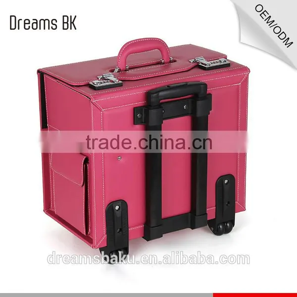 2016 Guangzhou Factory Professional Make Up Cosmetic Beautiful Trolley Case photo-3
