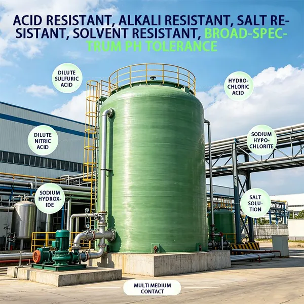 High Strength FRP Brine Storage Tank Salt Water Resistant Fiberglass Industrial Tank