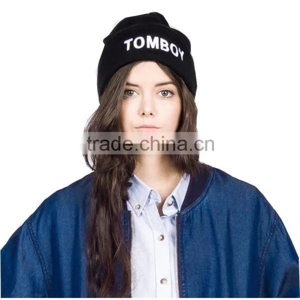Comfortable Hip Hop Embroidery Custom Beanie Hats photo-2