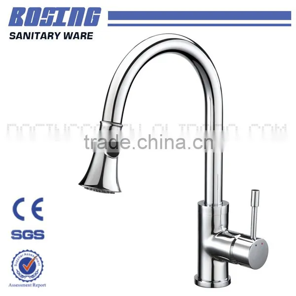 Water Control Change Brass Body And Zinc Alloy Deck Mounted Kitchen Mixer Taps