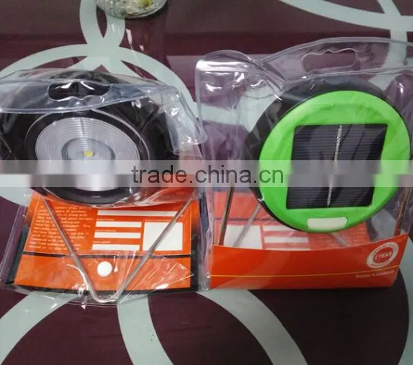Multifunction Round Solar Stand Hook LED Lamp photo-3
