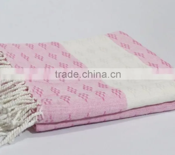 Cotton Woven Soft Fouta Hammam Towel With Fringes photo-3