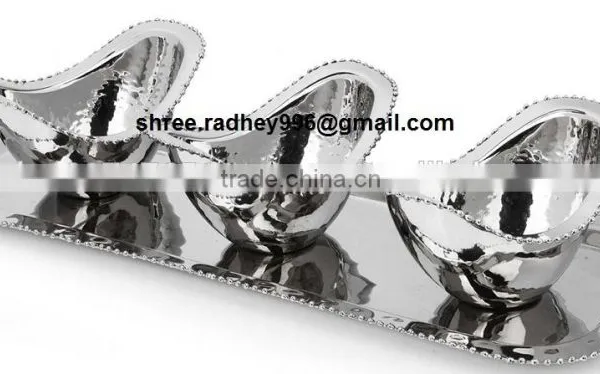 Aluminum Hammered Nut Bowl