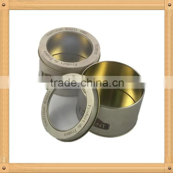 Small Metal Tin Box / Small Metal Box With Window Top photo-6
