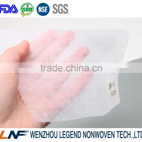 China Supplier Soft Tear Resistant Non Fusible Nonwoven Fabric Interlining 1020S photo-3