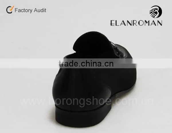 Customed Men Fashion Casual Slip on Men Leather Dress Shoes photo-3